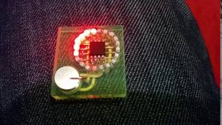 ATTiny45 LED blinker with 20LEDs charlieplexed [upl. by Swec]