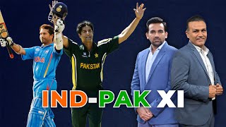 Greatest IndiaPakistan alltime XI ft Sachin Wasim Akram Dhoni [upl. by Milano]