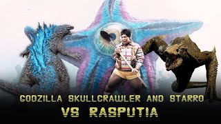 Godzilla Skullcrawler and Starro vs Rasputia  Shin Godzilla attacks [upl. by Lindbom]