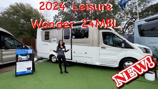 Tour the NEW 2024 Leisure Wonder 24MBL B CClass RV built on the Ford Chassis [upl. by Notlrahc140]