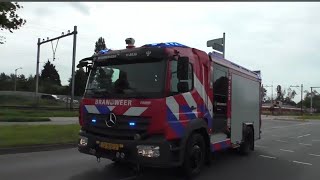 Brandweer Wormerveer TS 118036 en Politie met spoed naar een Ongeval N203 in Krommenie [upl. by Anitahs]