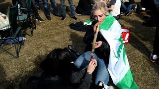 Smokers in Canada celebrate weed day in front of parliament [upl. by Reta]