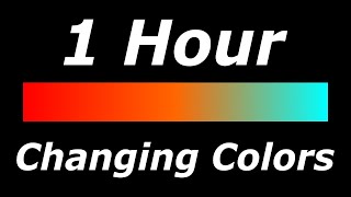 Relaxing 3 Color Changing RedOrangeCyan Screen Led Lights 1 Hour [upl. by Joya]