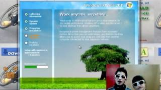 Windows XP SP3 2011 v1107 Installation Tutorial [upl. by Ajroj]