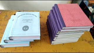 Book Binding  How to make Book Binding Easy  Easy method Book Bindings [upl. by Ettelrats]