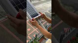 Lámpara solar durable para exteriores 2 años de garantía [upl. by Alyhs128]