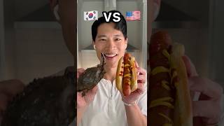 Raw Soy Sauce Crab 🇰🇷 vs Hot Dog 🇺🇸 [upl. by Letsirhc73]