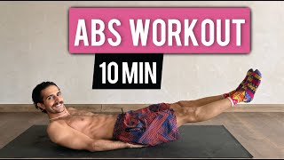 10 MIN ABS WORKOUT FOR MEN  Full Abs Workout At Home NO EQUIPMENT [upl. by Kurman]