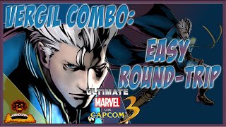 UMVC3 Easy Vergil RoundTrip Combo Tutorial Pt 1 Step by Step [upl. by Sarilda543]