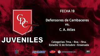 JUVENILES C  FECHA 19  CAMBACERES vs ATLAS [upl. by Sartin]