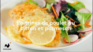 Poitrines de poulet au citron et parmesan Exceldor [upl. by Monetta]