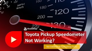 Toyota Pickup Speedometer Not Working 8594 [upl. by Gaudette]