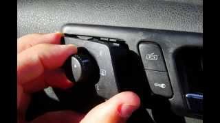 Volkswagen Polo 14 TDI 9N 2004  renew heated mirror switch [upl. by Intruoc]