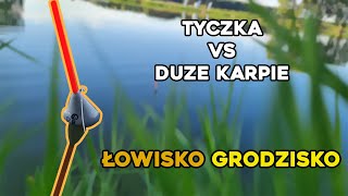 SPŁAWIK VS KARPIE  Karpie na tyczke   Łowisko Karpiowe Grodzisko [upl. by Llehcam]