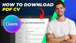 How To Download PDF CV From Canva [upl. by Zinn]