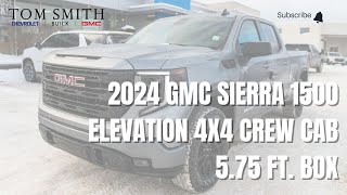 2024 GMC SIERRA 1500 ELEVATION 4X4 CREW CAB 575 FT BOX 240635 [upl. by Hayila550]