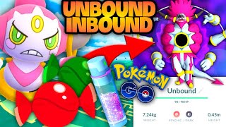 Hoopa Unbound form change in Pokemon GO  Costume Pokemon form change please [upl. by Humpage71]