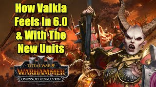 How Valkia The Bloody Works With The New Units  Omens of Destruction  Total War Warhammer 3 [upl. by Yrem]