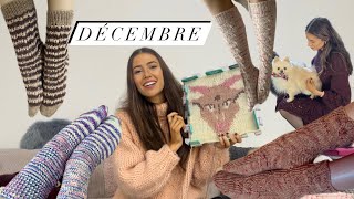 DÉCEMBRE  la fin de mon challenge de la robe de Noël et de l’année 2023 podcastcrochet tricot [upl. by Iaj]