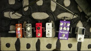 Test pédales Mooer  Trescab Shimverb Ana Echo Micro Looper [upl. by Roxana]