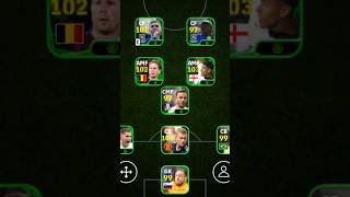 POTW squad  3142 Formation  efootball 2025 mobile shorts efootball pes viral [upl. by Clive]