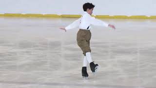 Lucas Son  Juvenile Boys Free Skate  2025 Pacific Coast Sectional Singles Final [upl. by Notgnilliw]