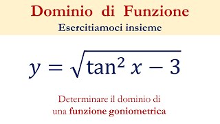 Dominio di funzioni goniometriche [upl. by Idolem]