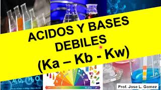 ACIDOS Y BASES DEBILES Ka y Kb [upl. by Ephrem]