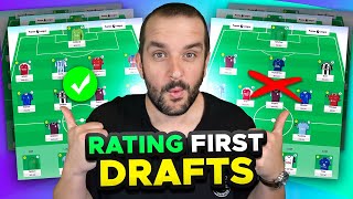 RATING YOUR FIRST FPL DRAFTS  Fantasy Premier League Tips 202425 [upl. by Arec202]