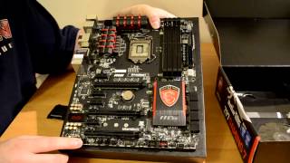 MSI Z97 GAMING 7 Motherboard Unboxing and Overview [upl. by Ahsimed]