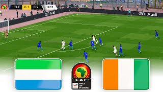 🔴SIERRA LEONE vs COTE DIVOIRE LIVE 15102024 ⚽ CAF AFRICA CUP 2025 MOROCCO QUALIFICATIONS ⚽ GAME [upl. by Coriss971]