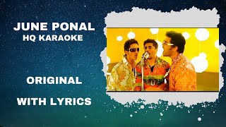 June Ponal Karaoke  Tamil Karaoke With Lyrics  Full Song  HighQuality [upl. by Snehpets]