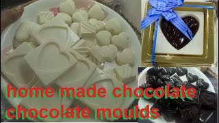 How To Make Chocolates At Home  Homemade Chocolate Recipes chocolate moulds HD [upl. by Terchie]