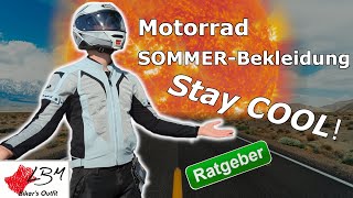 Motorradbekleidung Sommer im Test  leicht cool und trotzdem sicher [upl. by Aihtibat74]