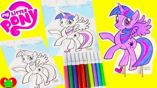 My Little Pony Pop Outz Coloring Twilight Shopkins and More [upl. by Yrmac]