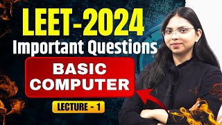 LEET 2024 Important Questions of Computer Science  By Neha Mam leet leetcoaching computer [upl. by Davilman601]