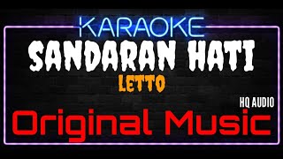 Karaoke Sandaran Hati  Original Music  HQ Audio  Letto [upl. by Norraa267]