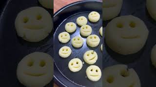 POTATO SMILEY SNACKS 🥔🙂 Joyful Croquettes shorts asmr recipe [upl. by Koetke7]