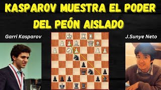 KASPAROV AL ATAQUE CON EL PEÓN AISLADO [upl. by Caryn95]