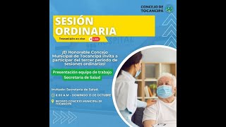 ✅Sesiones Ordinarias  Presentación equipo de trabajo  Secretaría de Salud [upl. by Skcirdnek]