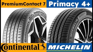 Continental PremiumContact 7 vs Michelin Primacy 4 [upl. by Marcia]