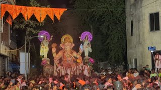 LIVE 🔴 Charkop cha Peshwa Visarjan 2024  Maghi Ganpati Visarjan 2024  Mumbai Attractions [upl. by Airdnalahs]