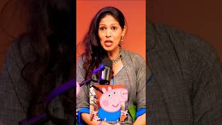 Prachi Saathi Peppa Pig Voice😱The Motor Mouth Podcastshortsshortvideoviralvideotrending [upl. by Ahsikad417]