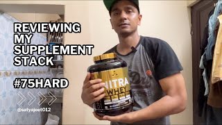 Reviewing My Supplement Stack unscripted  OneScience Whey Protein  75 Hard Challenge [upl. by Cailly]