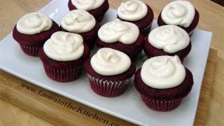 How to Make Red Velvet Cupcakes w Cream Cheese Frosting  Laura in the Kitchen Ep 109 [upl. by Dnaltiac]