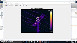 Thermal image analysis using Matlab [upl. by Aronle]