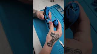 Blue Splash Custom PS5 Evil Controller [upl. by Aisatna]