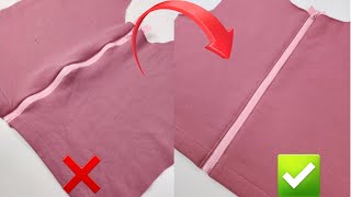 The right way to sew zippers without waves  Sewing Tips and Tricks [upl. by Ramilahs]