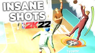 Ive been making INSANE SHOTS in NBA 2K22 [upl. by Sorvats223]