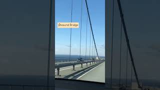 Øresund bridge connect Denmark with Sweden öresundsbron bridge travel [upl. by Karil]